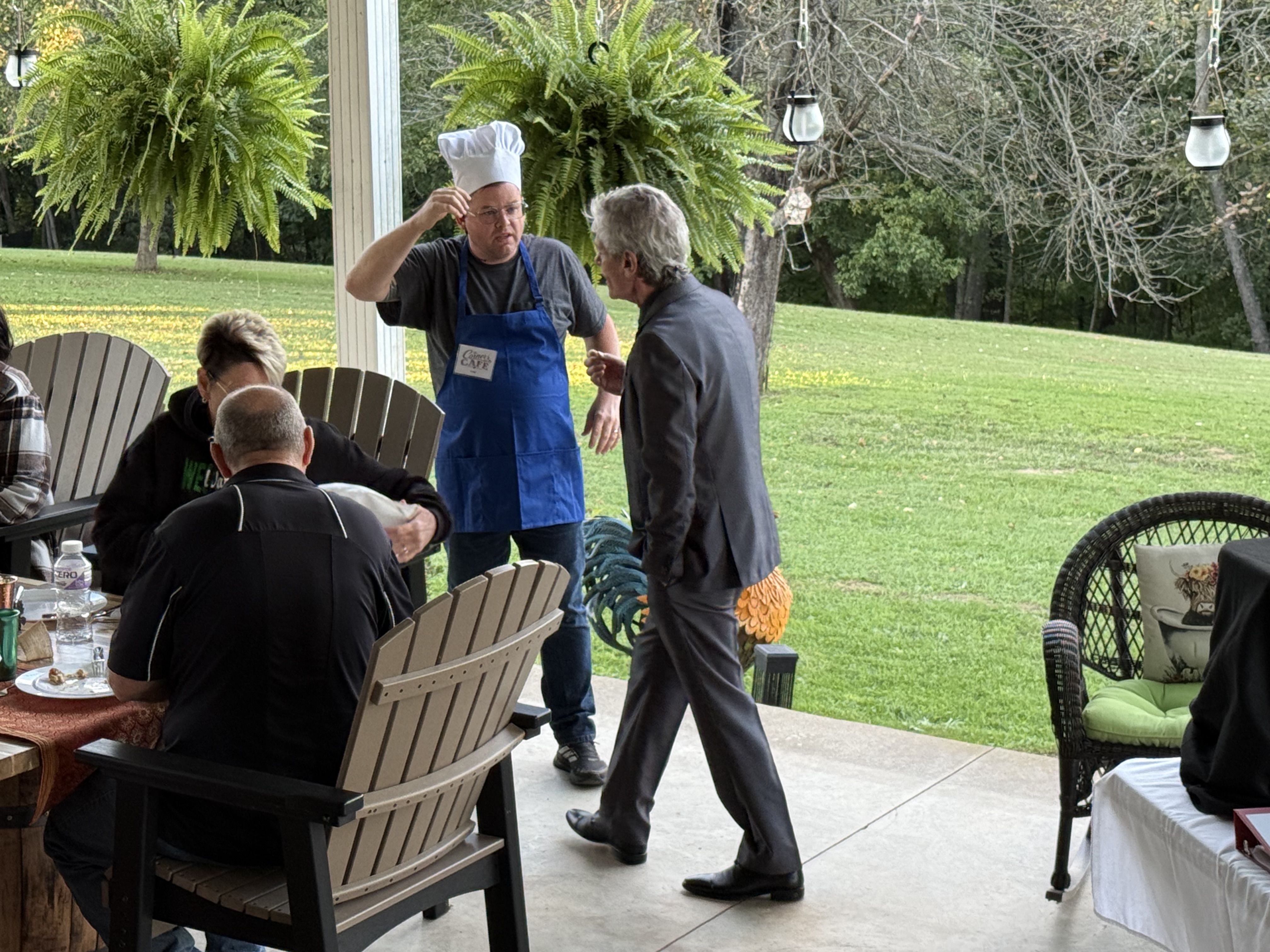 Two Café Rescue characters face off during the September 26, 2026 performance