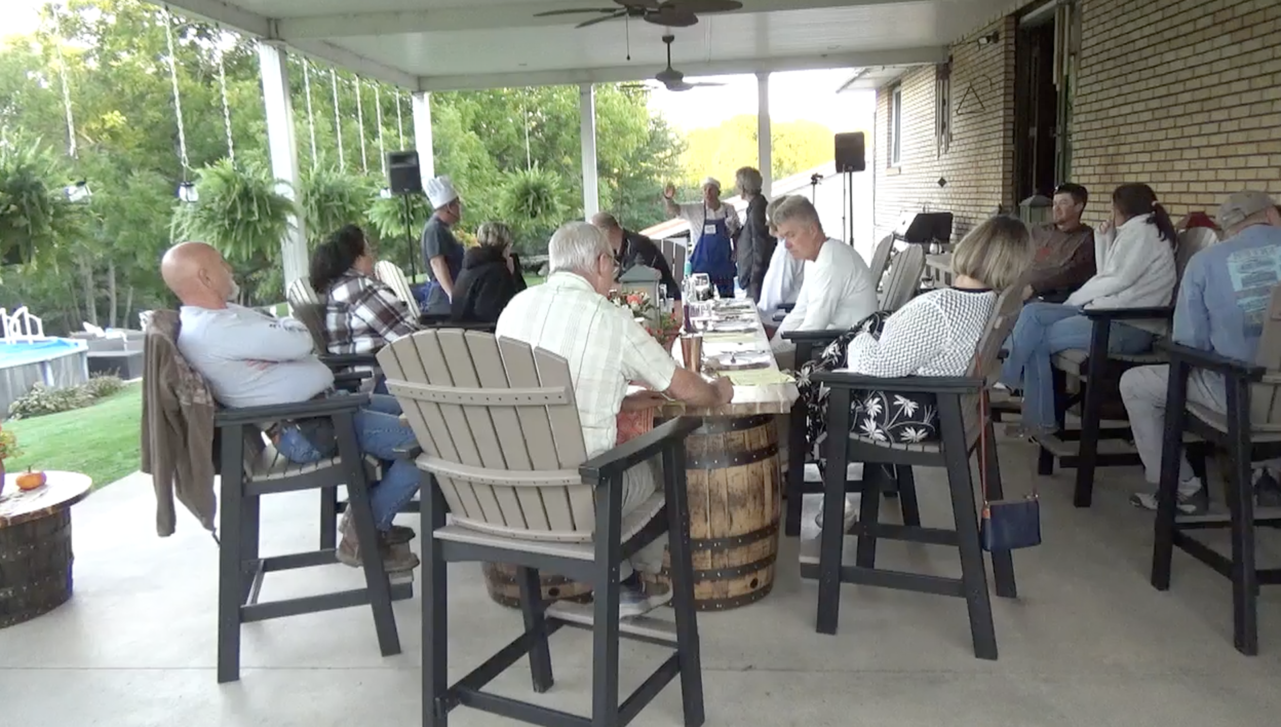 The Café Rescue cast performs for guests on September 26, 2026