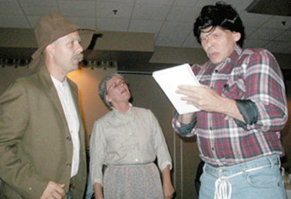 Michael Moran as President Jeb Clampett, 
Arlene Merryman as Grammy and Bert Furioli as Jethro Bovine