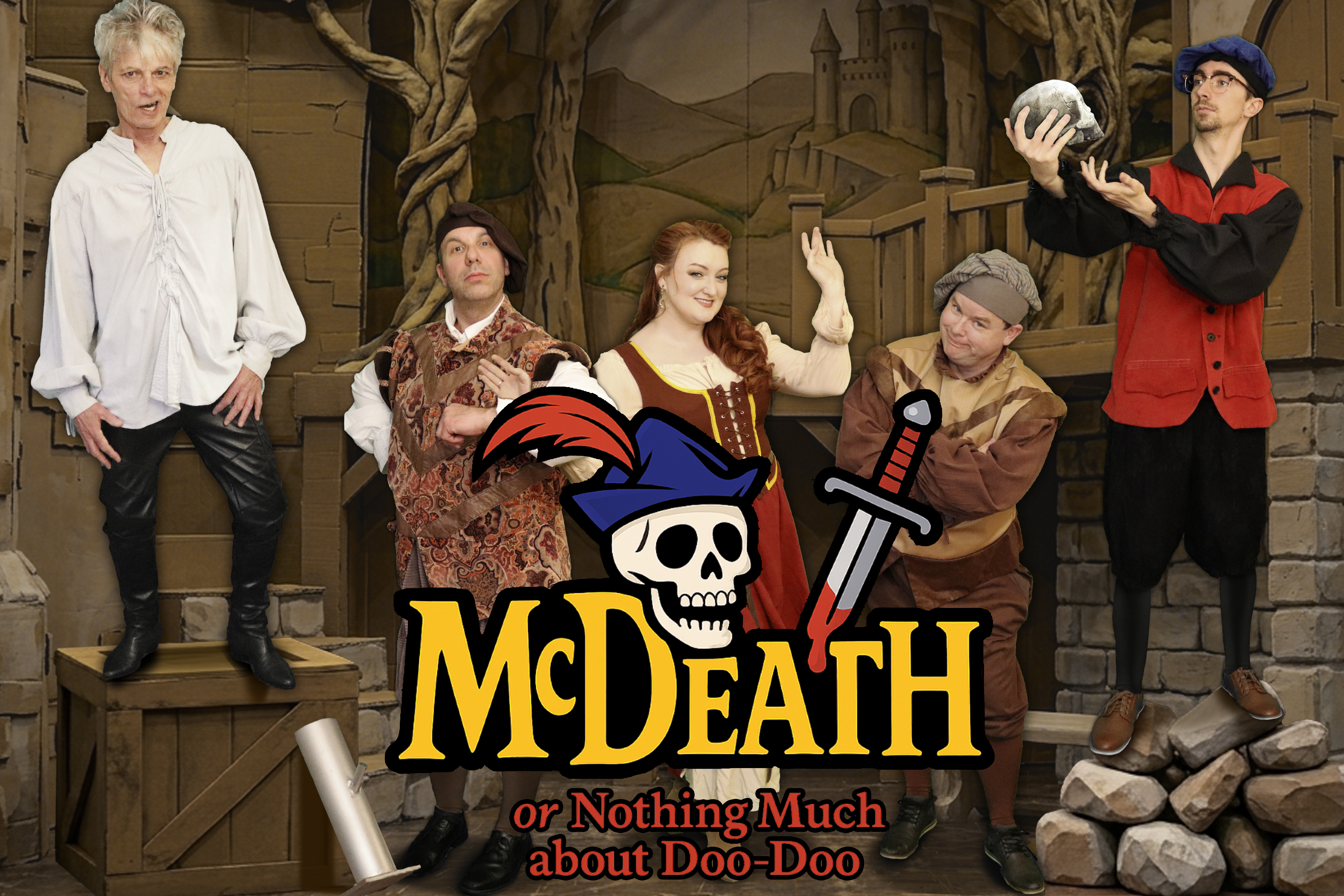 McDeath Cast Group Photo with Logo