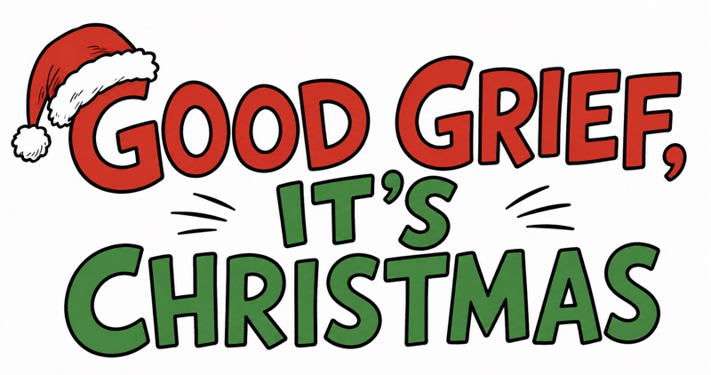 Good Grief, It’s Christmas promotional title image